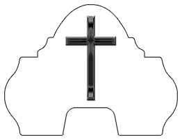 DARAY-L-510-BK-WT Black Single Cross White